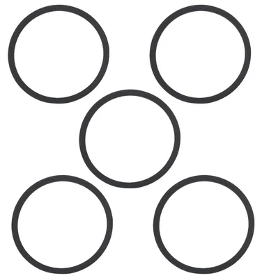 5 Gummidichtungen 52,3x59,2x2mm EPDM schwarz