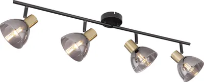 Produktbild von Globo Lighting Strahler Metall schwarz, 4x E14
