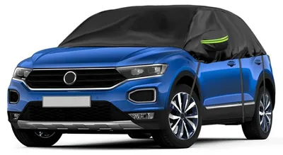Obrázok produktu pre Polovičná garáž pre vozidlo VW T-Roc (modelové roky 2017-2023), čierna, mäkká strecha, s háčikmi