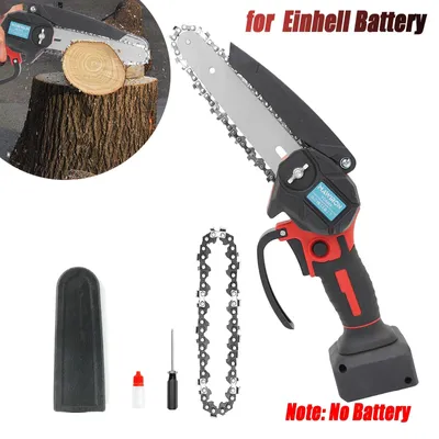 Image de Mini tronçonneuse - Scie d'élagage sans fil pour batterie - 6 inch - 450W - 18V - Noir