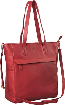 Produktbild von Benthill Shopper Damen Leder Groß - Ledertasche mit Reißverschluss - Umhängetasche aus Echtleder - Handtasche Vintage