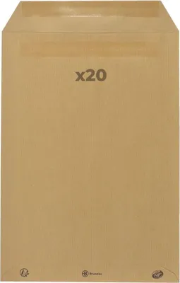 Zdjęcie produktu dla 20 x 90 g kopert z papieru kraft - 22,9 x 32,4 cm