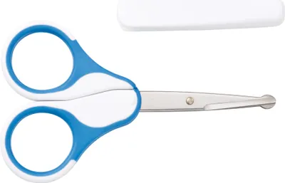 Produktbild von Baby Nova Baby-Nagelschere mit Sicherheitsabdeckung und abgerundeten Kanten, aus Edelstahl
