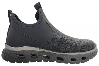 Imagen del producto de Zapatos de mujer Rieker, botines slip-on, tipo zapatilla, color negro, para uso diario