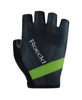 Produktbild von Roeckl Busano Fahrradhandschuhe, Farbe:black shadow/kiwi, Größe:8.0