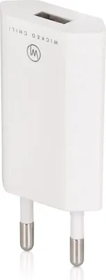 Produktbild von Wicked Chili Ultra Slim Pro Series USB Netzteil für Bluetooth Lautsprecher (1000mA) weiß