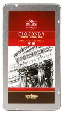 Produktbild von Künstler- Set  10-teilig  "Gioconda Art - Set"  im Metalletui
