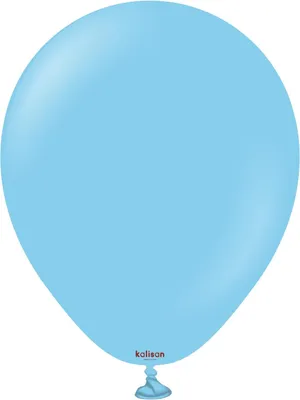 Produktbild von Kalisan Baby Blue Luftballons, blau 30 cm, 100 Stk.