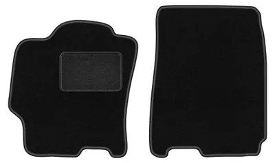 Immagine prodotto di Tappetini anteriori in moquette per Mazda 323 BJ 1998-2003 (berlina/hatchback/station wagon) – 2 pezzi, neri, su misura – Wielganizator LUX