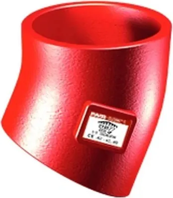 Image de PRIX SML Coude 30 DN150, raccord d'évacuation en fonte sans manchon, conforme à la norme EN 877, marquage par un organisme tiers, label de qualité RAL RAL-GZ 698, incombustible selon la norme EN 13501-1, 1 pièce.