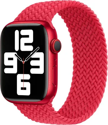 Immagine prodotto di Cinturino intrecciato Solo Loop per Apple Watch | 38/40/41/42 mm - Taglia 6 - (Product) Red