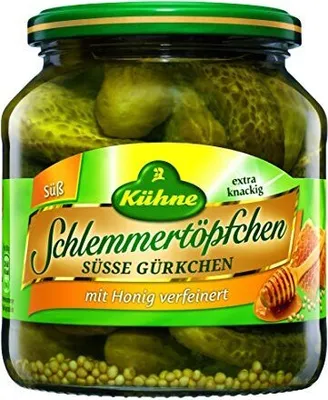 Image de Kühne Potée gourmande Cornichons au miel 530g 6er Pack