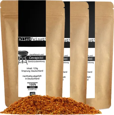 Produktbild von Cevapcici und Hackfleisch Gewürzzubereitung - 3 x 125g