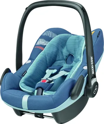 Produktbild von Maxi-Cosi Pebble Plus i-Size Babyschale, Gruppe 0+ Autositz für Babys, inkl. Sitzverkleinerer, 0-12 Monate (0-13 kg / 45-75cm), Frequence Blue