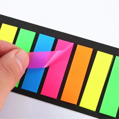 Productafbeelding van Sticky Notes Transparant - 200 Memoblaadjes - Index Tabs - Zelfklevend