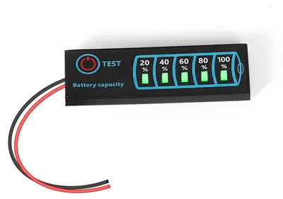 Batteriemonitor 12V/24V DC5-30V LED-Anzeige für Lithium- & Blei-Säure-Batterien