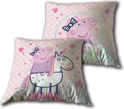 Immagine prodotto di Cuscino decorativo Peppa Pig - Cuscino da divano perfetto per bambini e adulti (1 pezzo)