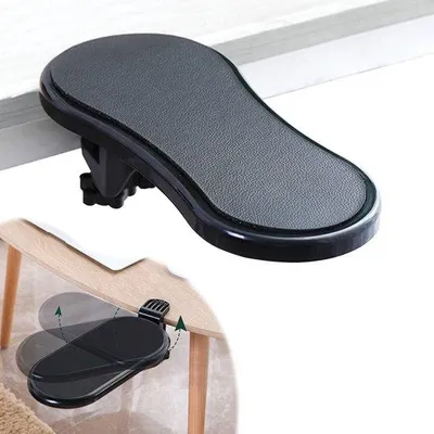 Obrázek produktu pro Ibenzoa® Opěrka zápěstí a ramen pro psací stůl – ergonomická podložka, snadná montáž, nenápadný design