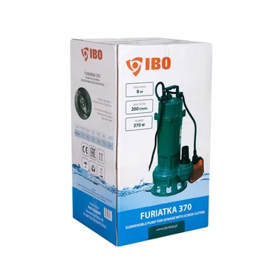 Produktbild von 370 W Einbaupumpe für Abwasser (Fördermenge 190 l/min) Entnahmehöhe de 8 m