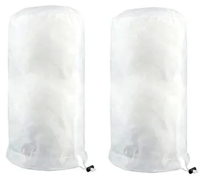 Image de Protection hivernale en deux parties pour plantes, protection des plantes pour l'hiver, housses résistantes au gel avec fermeture éclair et cordon de serrage pour plantes en pot, protection contre le gel pour plantes (80 x 100 cm)
