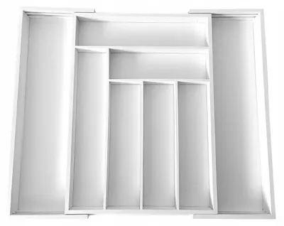 Produktbild von Kinghoff Schubladeneinsatz Bambus Weiß 52x43x5 cm KH1748
