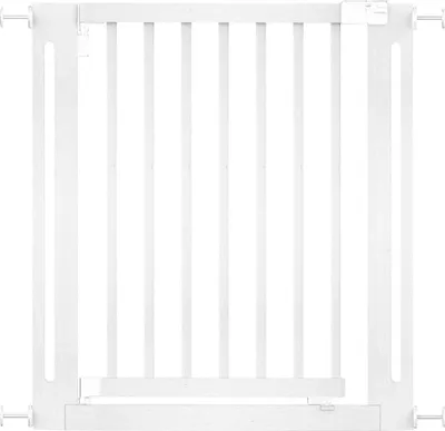 Obrázek produktu pro Dřevěná schodišťová brána Safetots Elegance, 79 cm - 87 cm, bílá