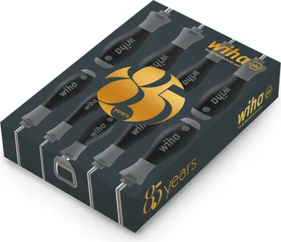 Produktbild von Wiha Schraubendreher Set SoftFinish 85 years Schlitz, Phillips, TX, 9-tlg.