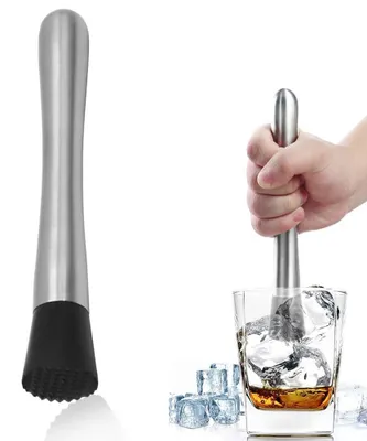 Produktbild von Cocktailmuddler - Cocktailstößel Edelstahl - 20,8 cm - Zitronenstößel - Stößel für Cocktails und Getränke - wiederverwendbar - für Bar, Restaurant