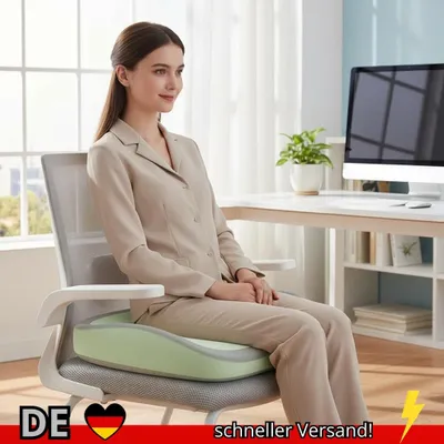 Produktbild von 1 Stück Ergonomisches Memory-Schaum-Bürostuhlkissen Verstellbare Hüft- und