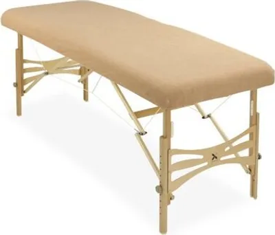 Produktbild von Habys Frottee Bezug für Massageliegen Spannbezug Therapieliegen Beige 60/70x180 cm