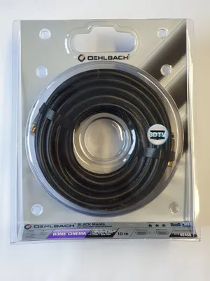 Obrázek produktu pro OEHLBACH Black Magic 1000, 10 m, HDMI Typ A (standardní), HDMI Typ A (standardní), 3D kompatibilita, 18 Gbit/s, Černá