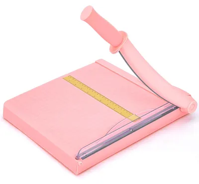 Immagine prodotto di Taglierina per carta A4, capacità fino a 12 fogli, colore rosa