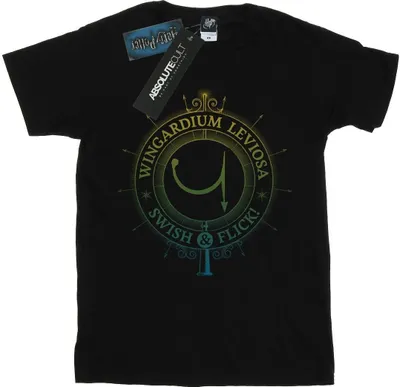 Produktbild von Harry Potter - "Wingardium Leviosa" T-Shirt für Damen BI26156 (M) (Schwarz)