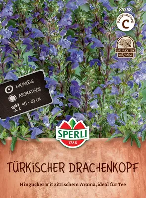 Produktbild von SPERLI Samen Türkischer Drachenkopf Dracocephalum moldavica 80 Pflanzen