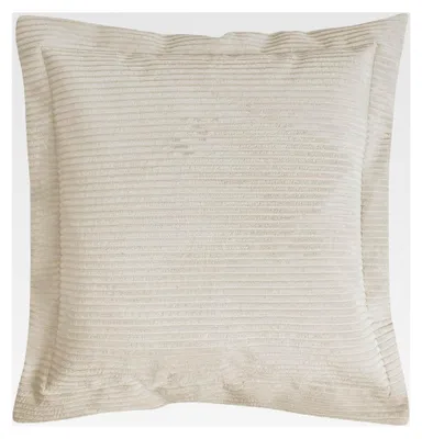 Produktbild von Sofakissen aus Cord 'Das Wölkchen', gemütliches Couchkissen oder Flatterkissen, auch als Dekokissen, Zierkissen oder Rückenkissen in Beige, 70x70x8 (B/H/T in cm)