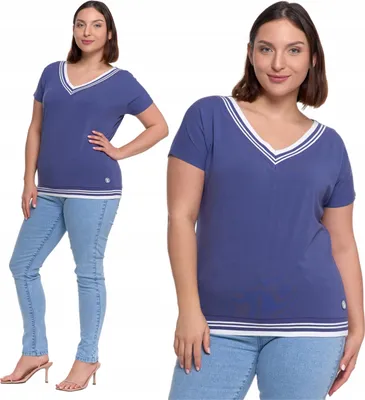 Produktbild von Moraj | Damen T-shirt - V-ausschnitt - Kurzarm - Größe S - Baumwolle