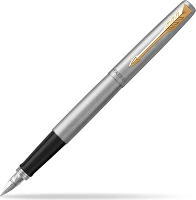 Zdjęcie produktu dla Parker Jotter, Czarny, Złoto, Stal nierdzewna, Stal nierdzewna, Stal nierdzewna, Średni, Opakowanie na prezent, 1 szt.