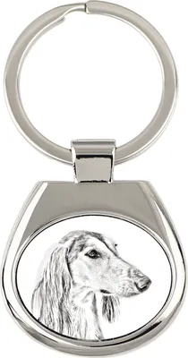 Produktbild von Saluki Anhänger mit einem Foto eines Hundes Art-Dog