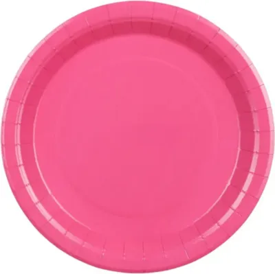 Immagine prodotto di Piatti di carta 23 cm/6 pezzi | Tinta unita Colore: rosa