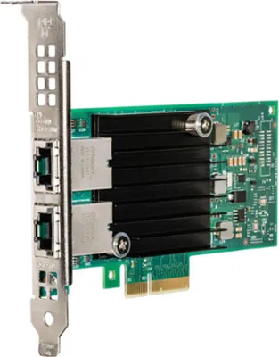 Obrázok produktu pre Intel X550-T2, Interný, Kábel, PCI Express, Ethernet, 10000 Mbit/s, Zelená, Strieborná