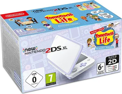 Nintendo New 2DS XL,  D-pad,  LCD, 12,4 cm (4,88 Zoll), Farbe: Weiß