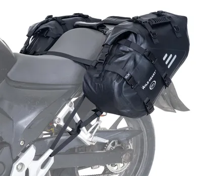 Productafbeelding van Waterdichte motorzadeltassen, 50 liter (25 liter per stuk), zwart, 1 paar