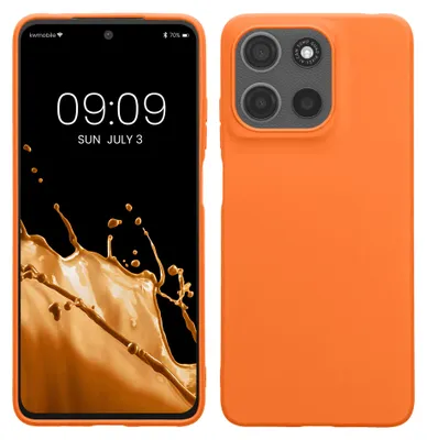 Produktbild von kwmobile Hülle für Motorola Moto G15 / G15 Power/ G17 / G17 Power TPU Case - Handyhülle unterstützt kabelloses Laden, flexible Schutzhülle, gummiertes