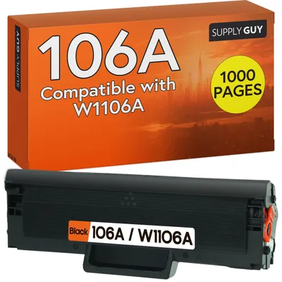 Toner 106A W1106A Schwarz, kompatibel mit HP Laser 107/135, 1 Stück