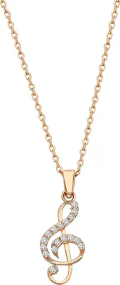 Produktbild von Dkeniz Anhänger mit Kette 925/- Sterling Silber 46cm rot Zirkonia weiß 145240239