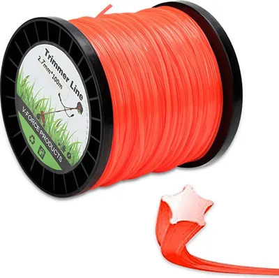 Image de Fil de coupe Izrielar pour débroussailleuse 2,7 mm en forme d'étoile 100 m puissant pour débroussailleuse