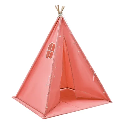 Image de Tente de jeu pour enfants  avec éclairage  Tente pour enfants  Tente de jeu  Rose  Pour 1 à 3 enfants  Tente d'intérieur  Salon, chambre d'enfant, chambre à coucher