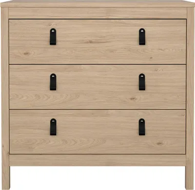 Immagine prodotto di Comò Madrid 3 cassetti decorati in rovere.