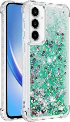 Produktbild von Samsung Galaxy A55 Hülle - Coverup Liquid Glitzer Back Cover - Grün