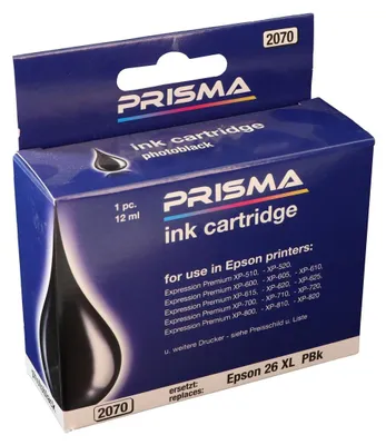 Produktbild von PRISMA 2070 Druckerpatrone für Epson Tintenstrahldrucker, schwarz, 12 ml